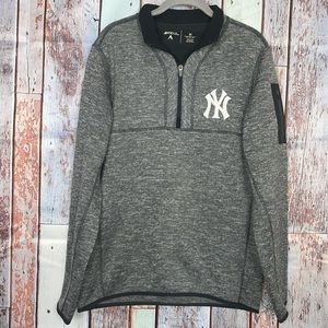 Antigua Gray Quarter-Zip Sweater